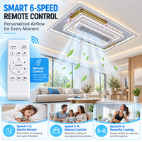 Ventilateur de plafond LED sans pales à flux d'air inversé, service OEM ODM personnalisé pour hôtels et villas
