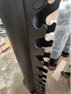 Support de rangement <span class=keywords><strong>vertical</strong></span> en acier à 2 niveaux pour 10 paires d'haltères, idéal pour la maison, la salle de sport commerciale, fabrication OEM - Product Image 5