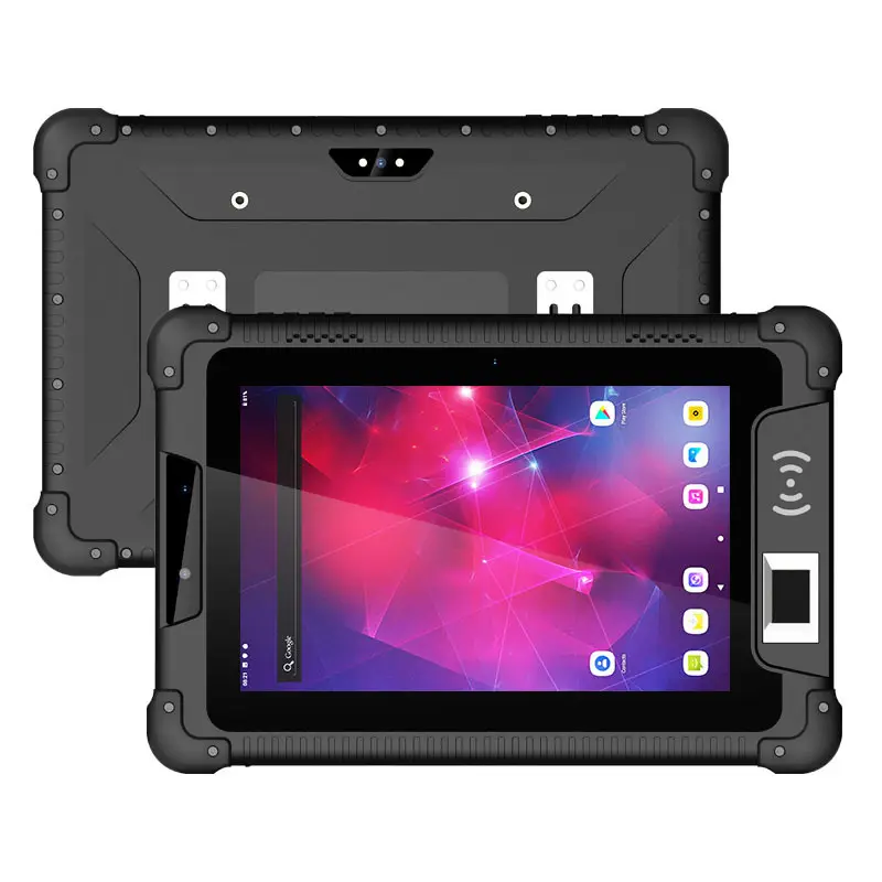 8 inç 4GB parmak izi tarayıcı sağlam biyometrik Tablet endüstriyel Android Tablet sağlam