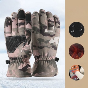 Guantes de Esquí para Hombre y <span class=keywords><strong>Mujer</strong></span>, Unisex, de Cuero, Dedos Completos, Poliéster/Algodón, Antideslizantes e Impermeables - Product Image 3