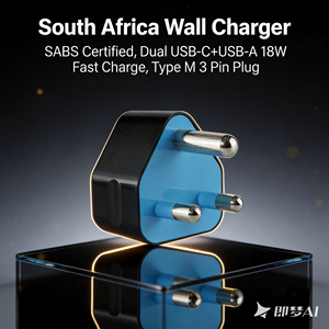 Cargador de Pared USB C Tipo M de Sudáfrica, 18W, 5V 3A, 9V 2A, Carga Rápida PD QC3.0, Enchufe de 3 Pines <span class=keywords><strong>SA</strong></span>, Aprobado por SABS para Teléfono - Product Image 2