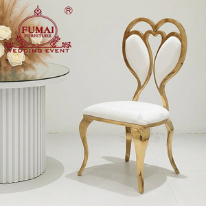 European Style Hotel <b>Chair</b> with White Foam Cushion Gold Wood Frame Open <b>Back</b> Saber Leg Indoor Commercial Furniture - Product Image 1