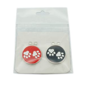 Venta al por mayor <span class=keywords><strong>de</strong></span> metal esmalte suave magnético sombrero clip titular hecho a mano decorativo deportes regalos Conjunto personalizado pelota <span class=keywords><strong>de</strong></span> golf marcador sombrero clip - Product Image 3