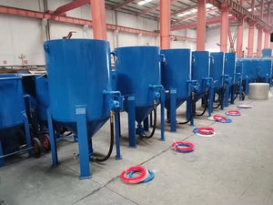 Equipo Portátil de Sandblasting Industrial para Limpieza de Superficies Metálicas en Construcción Portuaria - Product Image 4