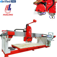 Cortadora de Piedra Multifuncional Hualong Automática con Caja de Engranajes CNC Italiana, Motor y Rodamientos de Seguridad Reforzada para Cuarzo