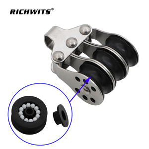 RICHWITS Polea de nailon de tres ruedas para anclaje y amarre de embarcaciones - Product Image 2