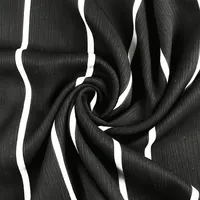 Wholesales tecido têxtil formal coreano, zoom de viscose preto nida abaya
