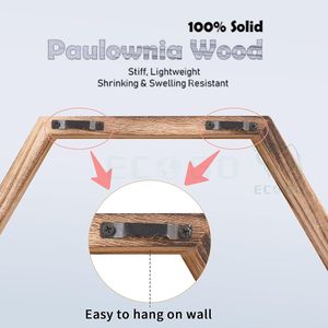 <span class=keywords><strong>Étagère</strong></span> hexagonale <span class=keywords><strong>murale</strong></span> en bambou pour chambre, bureau, salon, finition <span class=keywords><strong>bois</strong></span> <span class=keywords><strong>flotté</strong></span> - Product Image 6