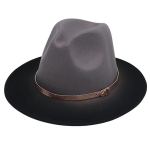 Groothandel Dames Mode Wollen Vilten Hoed Klassiek Vintage Hoge Kwaliteit Jazz Hoeden Mannen Vrouwen Voelde Fedora Hoed - Product Image 6