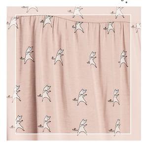 <strong>Women's</strong> Summer Modal Two-Piece <strong>Cat</strong> Print Sleepwear Plus Size Casual Short Sleeve <strong>Pyjamas</strong> 3 Colors for Autumn Spring Thermal - Product Image 6