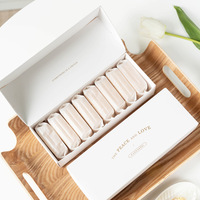 Boîte de boulangerie en papier artisanal de bonbon sucré imprimé personnalisé boîte d'emballage de biscuit biodégradable grand rectangle cadeau