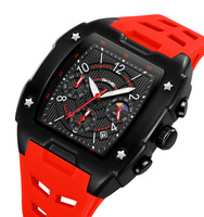 SKMEI 9345 Montre-Bracelet Homme à Quartz, Étanche et Tendance, avec Petite Troisième Aiguille