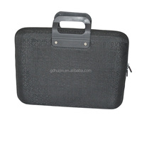 Sacoche pour ordinateur portable en EVA imperméable de style professionnel durable avec doublure en velours doux, poignée antichoc, fermeture éclair, travail, voyage