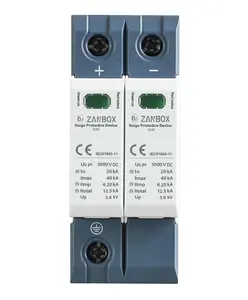 Überspannung schutz gerät CE-zugelassene 2P DC 1000V PV-Überspannung schutz unterdrücker