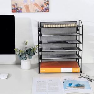 Hot Sale Wholesale Office Storage 6 Tiers Metal <b>A4</b> Document Desktop <b>File</b> Organizer - Product Image 6