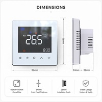 Controlador de Temperatura de Calefacción por Suelo Radiante con Pantalla Táctil OEM para Sistemas de Calefacción Eléctrica