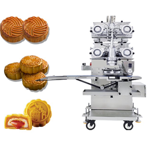 Electric New Automatic 304 Stainless Steel Moon Cake Encrusting Forming Machine