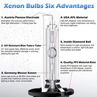 Vente directe d'usine de lampes xénon HID originales pour ampoules xénon D1S D2S D2R D4S D3S pour feux de route et feux de croisement de voitures