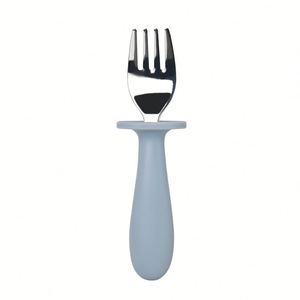 ส้อมอาหารเด็กซิลิโคน, ส้อมรับประทานอาหารสแตนเลส, ช้อนฝึกหัด - Product Image 4