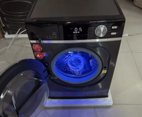 Lave-linge entièrement automatique à chargement frontal de grande capacité 15 kg, désinfection aux rayons bleus, faible niveau sonore, usage domestique et commercial