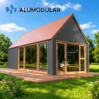 Maison préfabriquée en forme de A, maison modulaire triangulaire, maison préfabriquée miniature pour habitation, vacances, Airbnb, usage en station balnéaire