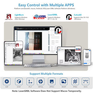 Machine de gravure au <span class=keywords><strong>laser</strong></span> à diode <span class=keywords><strong>Wainlux</strong></span> modèle K8, petite graveuse CNC pour l'aluminium, la céramique, les tasses à thé, l'acrylique, le MDF, les bouteilles - Product Image 5