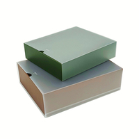 Boîte Tiroir en Carton Recyclable et Transparent avec Manchon Givré en PVC, Boîtes Cadeaux Imprimées sur Mesure pour Emballage de Thé, Parfum ou Savon