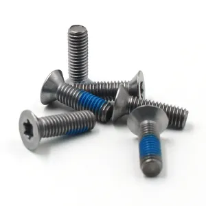 Fastener 304 Aço Inoxidável Torx Parafuso Cabeça Chata, M5x0.8 x 15mm, T25 Segurança Torx drive máquina anti roubo parafuso