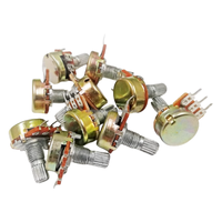 WH148 Type Potentiomètre Unique B1K Potentiomètre Ohm-B1M Ohm Potentiomètre Multi Spécification Poignée Longueur 15mm