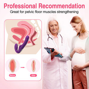 Afstandsbediening 10 Frequentie Trillingen G-Spot Stimuleren Echte Seks Genot Krachtige Dubbele Hoofd <span class=keywords><strong>Dildo</strong></span> Vibrator Seksspeeltje Voor Lesbienne - Product Image 4