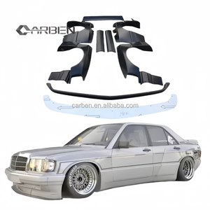 Kit de carrocería Rocket con guardabarros anchos, difusor delantero y faldones laterales, apto para <span class=keywords><strong>Mercedes</strong></span>-Benz <span class=keywords><strong>Clase</strong></span> <span class=keywords><strong>C</strong></span> W201 <span class=keywords><strong>190</strong></span> - Product Image 5