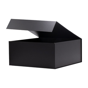 Sang Trọng Lớn 44Cm Vuông Đen Từ Ribbon Quà Tặng Hộp Giỏ Đóng Gói Với Số Lượng Lớn - Product Image 3