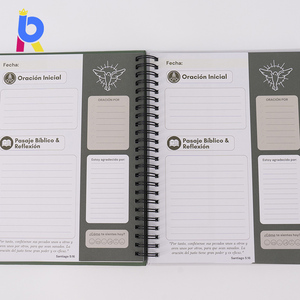 Journal avec impression personnalisée et écologique A5 <span class=keywords><strong>YO</strong></span> Notebook Journal sans date Spirale Planificateur quotidien hebdomadaire et mensuel - Product Image 4