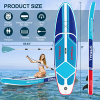 Nouvelle Arrivée Planche de Paddle Gonflable pour Sports Nautiques et Pêche 11 pieds Planche de Stand Up Paddle pour la Pêche
