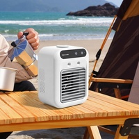 Mini Climatiseur de Bureau USB Ventilateur Humidificateur à Refroidissement par Eau pour Dortoir Bureau Ventilateur Portable Électrique en Plastique Usage Domestique