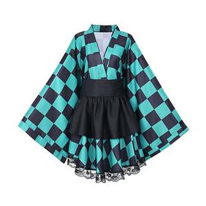 Hashibira <span class=keywords><strong>inosuke</strong></span> ญี่ปุ่นเสื้อผ้าอนิเมะสำหรับผู้หญิงชุดกิโมโน - Product Image 4