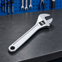 Clé à molette réglable en acier au carbone de qualité industrielle, capacité de couple maximale de 1000 lb-in, pour la réparation de machines, l'atelier et l'utilisation professionnelle