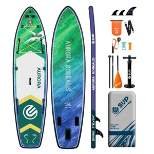 E Sup PVC Yoga Inflatable Chèo Thuyền Hội Đồng Quản Trị | Không Trượt Sàn Trọng Lượng Nhẹ Isup Tất Cả Các Vòng 3 Vây Hệ Thống Tùy Chỉnh Màu Sắc Logo Cho Hồ - Product Image 3