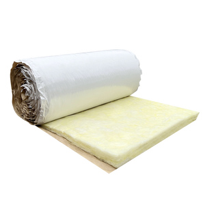 Isolation <span class=keywords><strong>de</strong></span> bâtiment <span class=keywords><strong>en</strong></span> métal avec revêtement blanc ignifuge et imperméable ASTM E84 C167 C411 R19, rouleaux d'isolation <span class=keywords><strong>en</strong></span> <span class=keywords><strong>laine</strong></span> <span class=keywords><strong>de</strong></span> <span class=keywords><strong>verre</strong></span> Lana <span class=keywords><strong>De</strong></span> Vidrio - Product Image 2