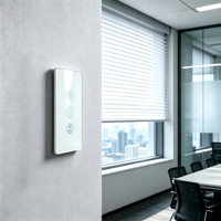 Interrupteur de rideau électrique intelligent WHX05 fiable pour maison connectée, compatible Android et application Tuya Smart Life, avec minuterie et télécommande, charge maximale 2200W pour villa