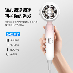 Viham Hair Dryer 220V DC Motor Folding Portable With Single Air Nozzle For Home Travel Use - Product Image 5