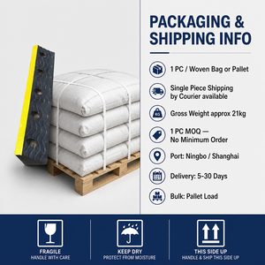 Bloque <span class=keywords><strong>de</strong></span> goma para estacionamiento <span class=keywords><strong>de</strong></span> 1000 mm, tope <span class=keywords><strong>de</strong></span> rueda <span class=keywords><strong>de</strong></span> 20 kg con 5 anclajes, agarre ondulado reflectante, para camiones y <span class=keywords><strong>autobuses</strong></span>, ecológico, <span class=keywords><strong>de</strong></span> una pieza, MOQ - Product Image 6