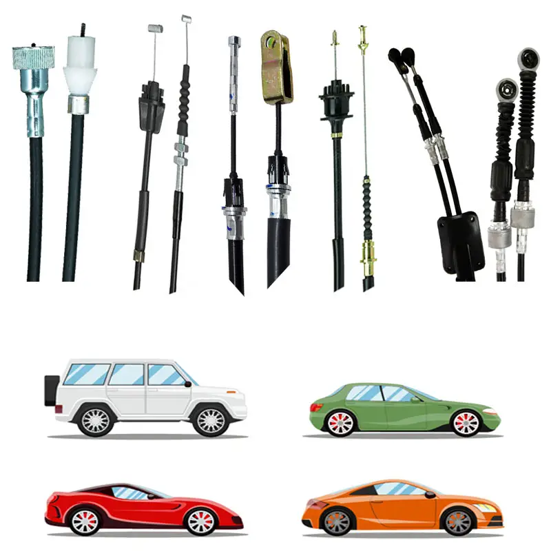 Cable de freno automático para coche, velocímetro de embrague, acelerador, transmisión, capó, puerta, freno de mano, cable de cambio de marchas