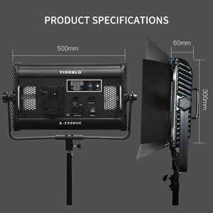 Yidoblo 100W A-2200IIQ 3200k-5500k 95ra Led Sutefotos lumière led <span class=keywords><strong>studio</strong></span> vidéo émission en direct <span class=keywords><strong>Tik</strong></span> <span class=keywords><strong>Tok</strong></span> diffusion lumière de remplissage plat - Product Image 5
