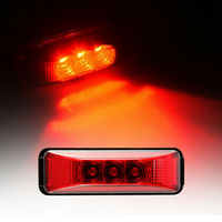 1 pièce, feu latéral à 3 LED, feu de signalisation, lampe pour bus, camion, remorque, caravane, 12V, camping-car, pick-up, remorque, garde-boue, feu arrière