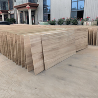 Panneau de bois massif léger en paulownia de qualité supérieure, assemblé par joint de doigt, panneau collé sur le bord, pour meubles, armoires, bricolage, travail du bois HASEN