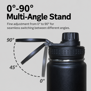 Bouteille d'eau magnétique avec support pour téléphone, 25 oz, thermos en acier inoxydable isolé sous vide avec couvercle à boucle compatible MagSafe pour la salle de sport - Product Image 3