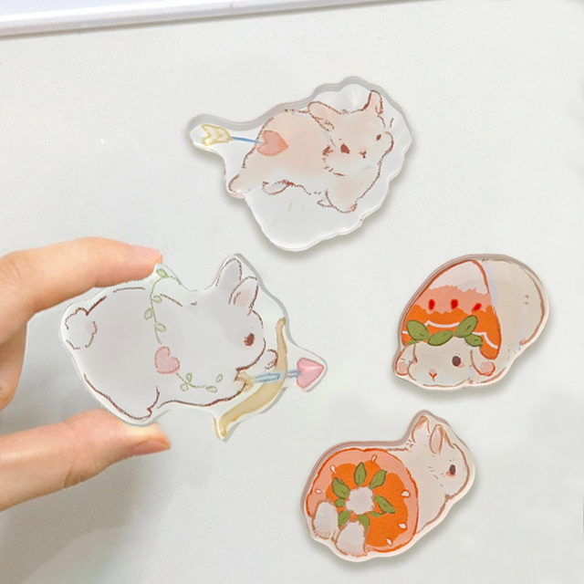 Custom High-Def Printing Acrylic Fridge Magnet Fruit Animal Shape Gastronomy Theme for Modern Bistro Cafe Restaurant Decor Gift