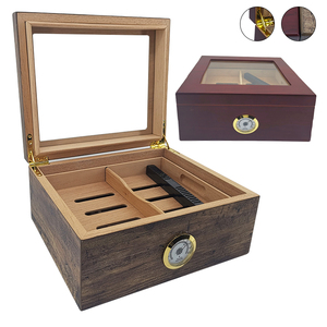 Wholesale custom vintage cigar box humidor wooden cigar packaging box