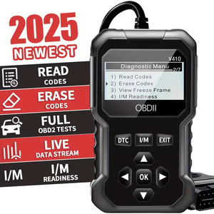 ماسح ضوئي V410 OBD2 متقدم لقراءة الأكواد مع بيانات مباشرة ومحلل للمحرك، يقيس ضوء فحص المحرك لمدة عامين وتشخيص الأعطال - Product Image 1